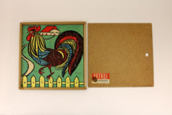 Antonio Vitali Puzzle "Gockel", Schweiz 60er Jahre