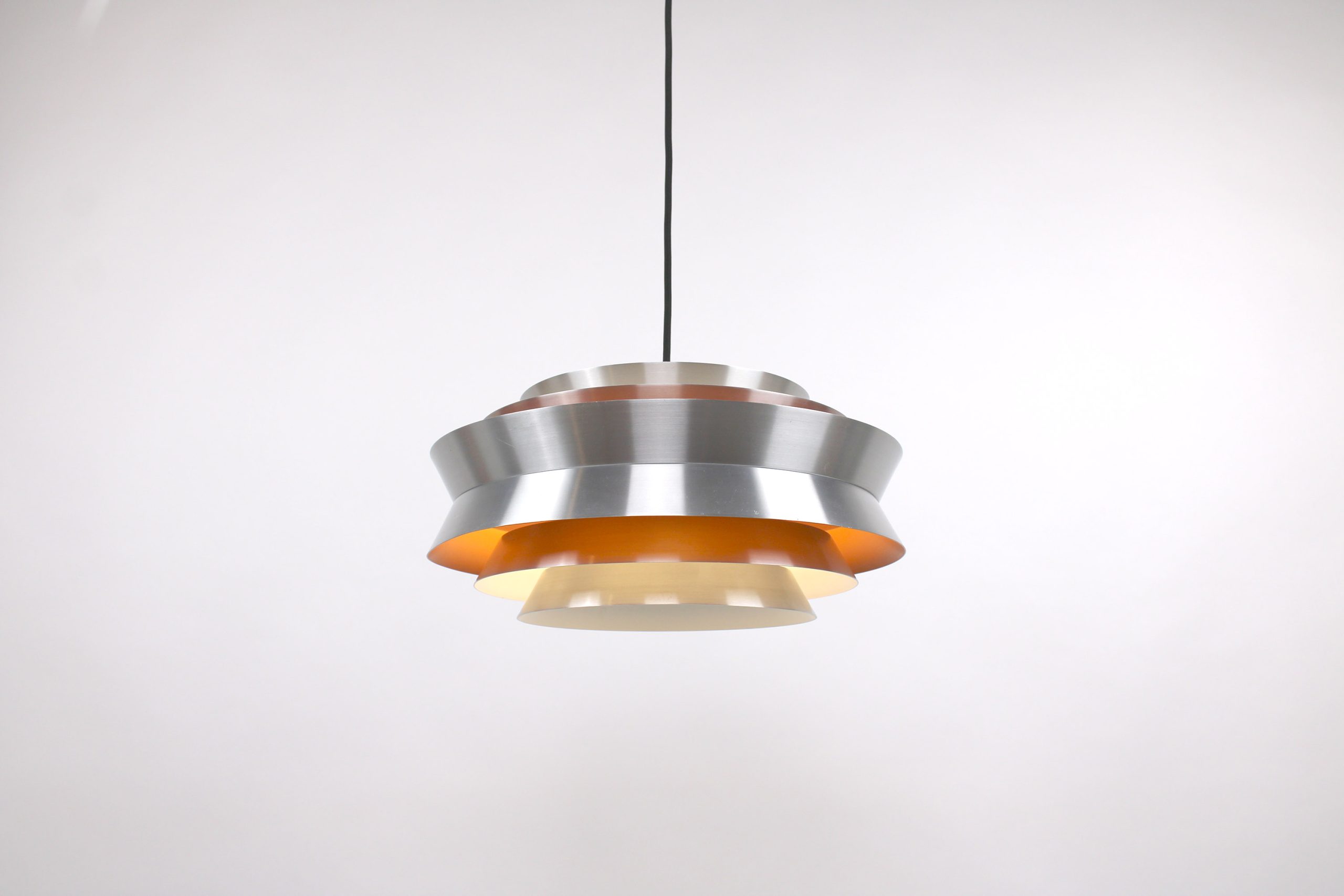 Grosse Carl Thore "Trava" Hängeleuchte, Schweden 60er Jahre